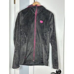 Helly Hansen Teddy Bear Fleece Hooded Zip Up Jacket Sz M to L (See Measurements)